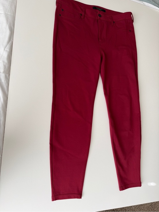 Liverpool Pants - Liverpool Los Angeles Burgundy Women’s Gia Glidder Skinny Pull on Pants 16/33